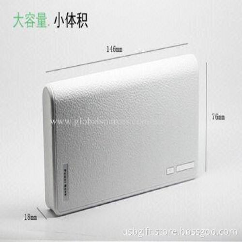 Power Bank, Wallet Style, 12,000mAh, with LCD Display for iPhone 4/4S/HTC/Samsung S3/S4